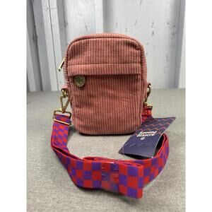 Rowing Blazers for Target NWT Pink Corduroy Crossbody Bag Adjustable Strap NEW